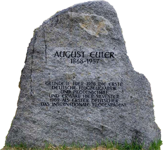 Ein Stein erinnert an August Euler
