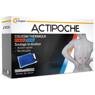 Coussin thermique pour soulager le syndrome du canal carpien, avec du chaud pour détendre les muscles et du froid pour réduire l'inflammation