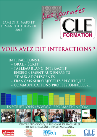 Affiche des Journées CLE Formation à Casablanca - 2012