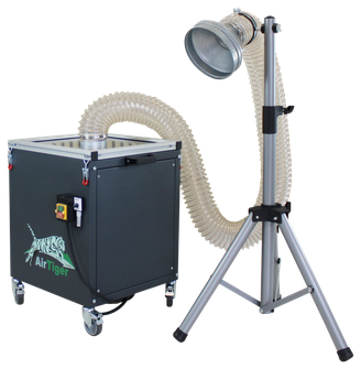 AirTiger mit Stativ Staubabsaugung – Flexible Filteranlage AirMex Rosenheim