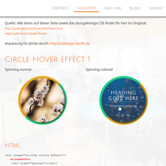 ihover-effekte für Jimdo (circle)