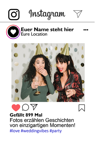 Party in Mühldorf auf einer Hochzeit mit unserer Fotobox und Insta-Layout
