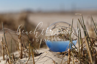 beachtenswert fotografie, Düne, Glaskugel, Sankt Peter-Ording, Fotokunst