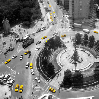 beachtenswert fotografie, Fotokunst, New York, Skyline, Columbus Circle, Amerika, Taxi