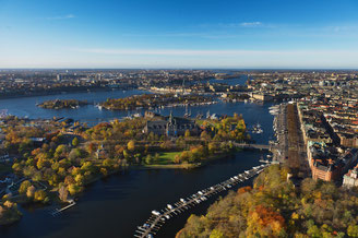 Blick auf Stockholm – Schwedens wasserreiche Hauptstadt. Foto: VisitSweden/PR