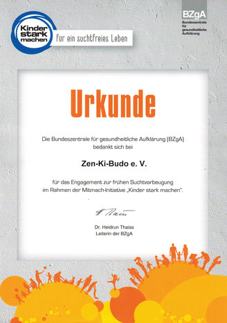 Zen-Ki-Budo - Jiu Jitsu und Selbstverteidigung - Kinder stark machen für ein suchtfreies Leben - Alkoholfrei Sport genießen - Präventiver Kinderschutz