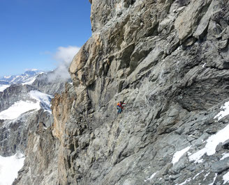 Matterhorn, Hochtour, Obergabelhorn, Südwand, Kohleband, Couloir