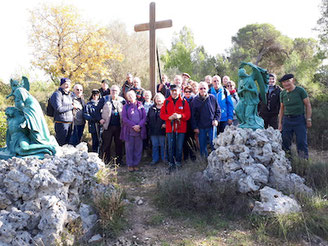 Le groupe des marcheurs de l'ANOCR 34-12-48 le 19 novembre 2019