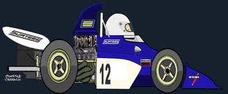Tim Schenken by Muneta & Cerracín - Surtees TS9B - 1972
