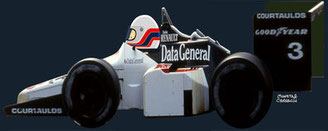 Martin Brundle by Muneta & Cerracín. Cuarta posició de Martin con su Tyrrell 015 en el LI Australian Grand Prix de 1986