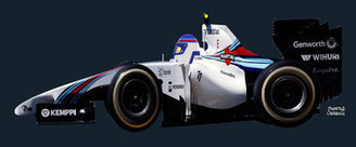 Valtteri Bottas by Muneta & Cerracín - Valtteri Bottas segundo en Silverstone en 2014 con su Williams FW36 - Mercedes V6