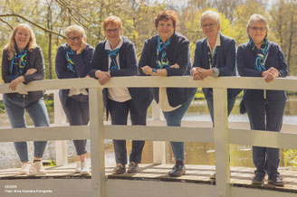 von links nach rechts: Brigitte Claußen,  Anke Paulsen, Kerstin Lübke, Karin Bartels, Kirsten Klatt und Elsa Wessels 