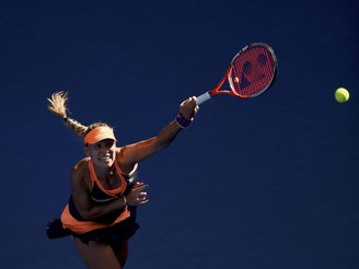 Angelique Kerber scheiterte erstmals seit Wimbledon 2011 wieder zum Auftakt eines Grand-Slam-Turniers. Foto: Lukas Coch