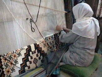 Création d'un tapis à Kairouan