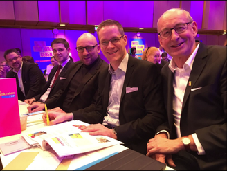 v.l.n.r.: Rainer Gellermann, Patrick Büker, David Luge, Thorsten Baumgart, Hermann Ludewig