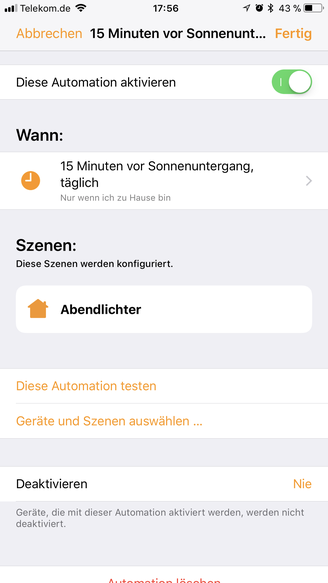 Automation Home App, HomeKit