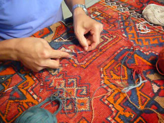 restauro tappeto usato, riparazione tappeti persiani a Cividale del Friuli