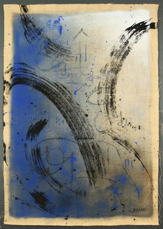 Carole Bécam - Artiste peintre - La Baule - peinture abstraite - peinture internationale - toile de jute - New York - Paris