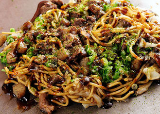 Fried noodles with Kobe beef tendon, Nagata Tank-suzi, Hibiya Oedomatsuri