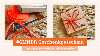 #GMNDR Geschenkgutschein in der Geschenk-Box – direkt online bestellen