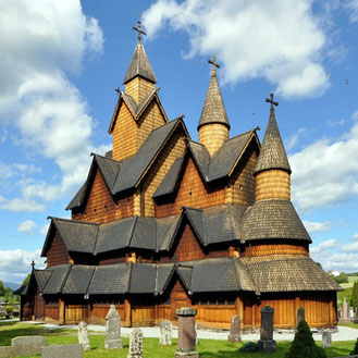 http://The wooden Heddal stave church is the largest one in Norway (photographer: Micha L. Rieser)