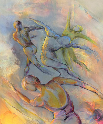 Individuell bewegt - Acryl - 110x90 - Heidemarie Franz