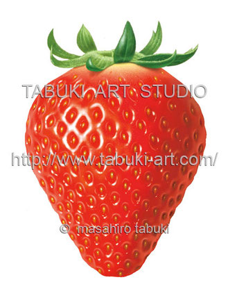 素材イラスト　イチゴ　いちご　苺　ストロベリー　商用利用　ストックイラスト
