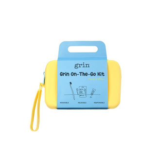 Grin Natural Yellow Silicone Travel Kit