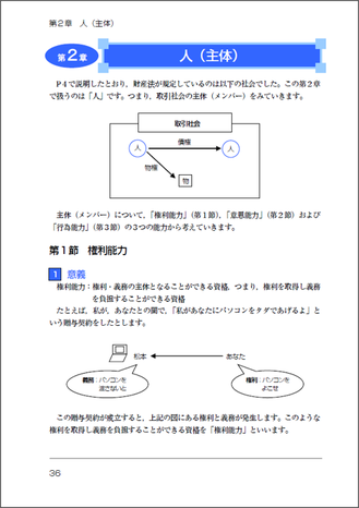 図、Case、イメージの湧きやすい例など様々な工夫を駆使し、初めて法律を学ぶ人にも理解できるテキストとなっています。