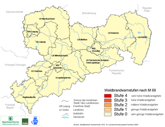 zu den aktuellen Waldbrandstufen