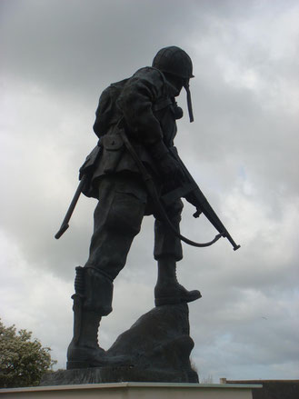 Iron Mike at La Fière, Normandy