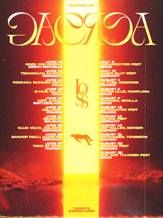 GAEREA live in Europe 2026