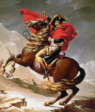 "Bony Crossing the Alps" (painting by Jacques-Louis David, 1801-1805)