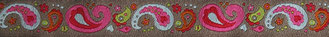 Paisley caffe latte Breite 12mm