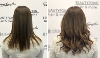 vorher-nachher Tressenverdichtung