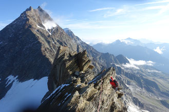 Weissmies Nordgrat, Weissmies N-Grat, Bergrestaurant Hohsaas, Wallis, Hochtour