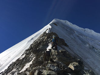 Piz Palü, Ostpfeiler, östlicher Nordwand Pfeiler Piz Palü, östlicher Nordwandpfeiler, Firngrat, Schlussgrat