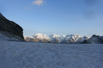 Hochtour, Obergabelhorn, Normalweg, Südwand, Abstieg, Rothornhütte, Trifgletscher, Monterosa