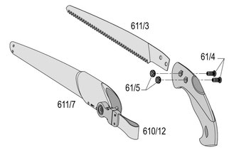 Ersatzteile für die Astsäge/Baumsäge Felco 611