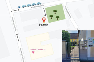Anfahrtsplan Praxis Claudia Stift