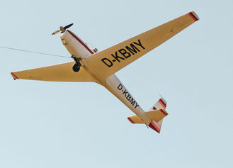 Schleicher ASK 14 im Windenstart (Foto: Ferdinand Vogler)