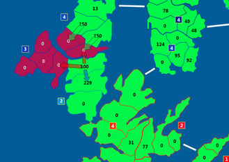 Warlight, Brettspiel Risiko, Punkt an dem die Sache kippt