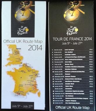 Carte Tour de France 2014