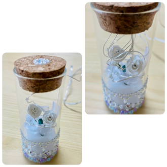Ｓちゃん作「イルミネーションボトル」
