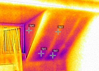 Themographie infrarouge  des appartements d'un immeuble en cours de chantier à Bruxelles - PrismEco