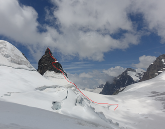 Crast'Ägüzza Überschreitung, Südwestgrat, Nordostgrat, SW-Grat, NE-Grat, Topo, route, Routenverlauf