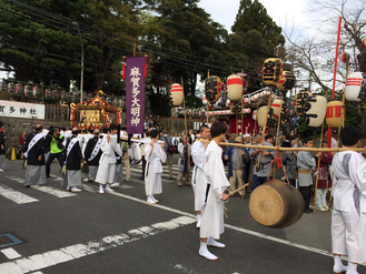 佐倉の秋祭り 宮出しの写真