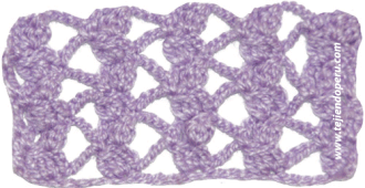 Cómo tejer el punto fantasía en crochet con piñas