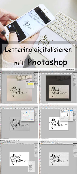 Tutorial: Lettering mit Photoshop digitalisieren