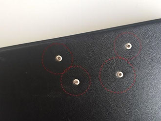 Letter Lovers beyzacreates - Anleitung DIY Klemmbrett. Schritt 1: Nieten öffnen